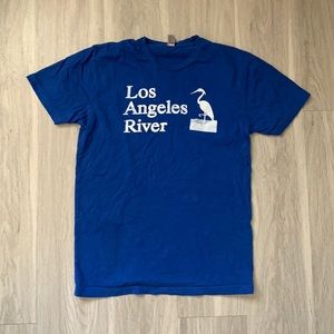 LA River blue unisex t shirt